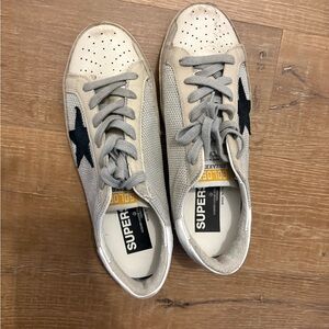 Golden Goose Cream and Black Women's Sneakers